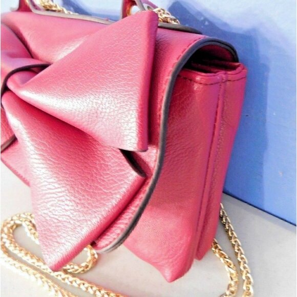 CHARMING CHARLIE RED-ISH PINK COLOR SHOULDER BAG, HANDBAG, PURSE - Picture 6 of 9